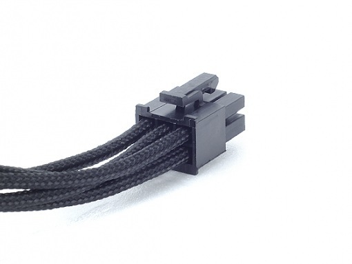 SilverStone PP06 (SST-PP06B-3SATA80M) 6pin to SATA & Slimline SATA 300+150+150+200mm Individually Sleeved Modular Cable, black