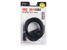 Miniatura zdjęcia: Natec Extreme Media NKA-0420 - kabel HDMI [M]- DVI-D(18+1) [M] Gold 3M