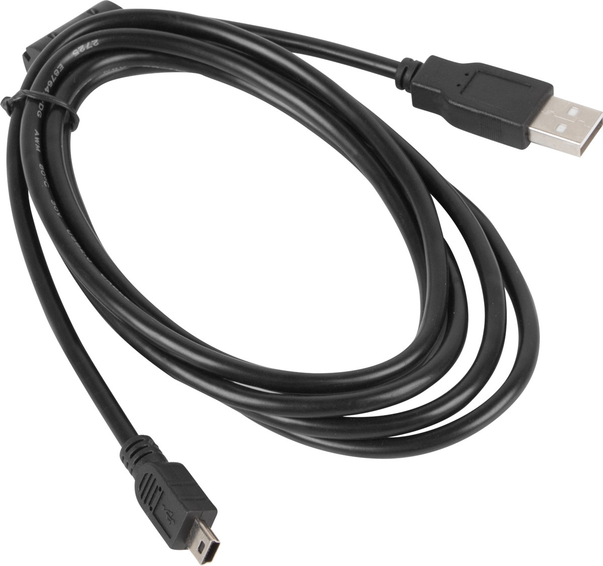 Natec Extreme Media NKA-0432 - kabel USB Mini 2.0 AM-BM5P 1.8m z dławikiem ferrytowym