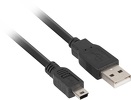 Miniatura zdjęcia: Natec Extreme Media NKA-0432 - kabel USB Mini 2.0 AM-BM5P 1.8m z dławikiem ferrytowym