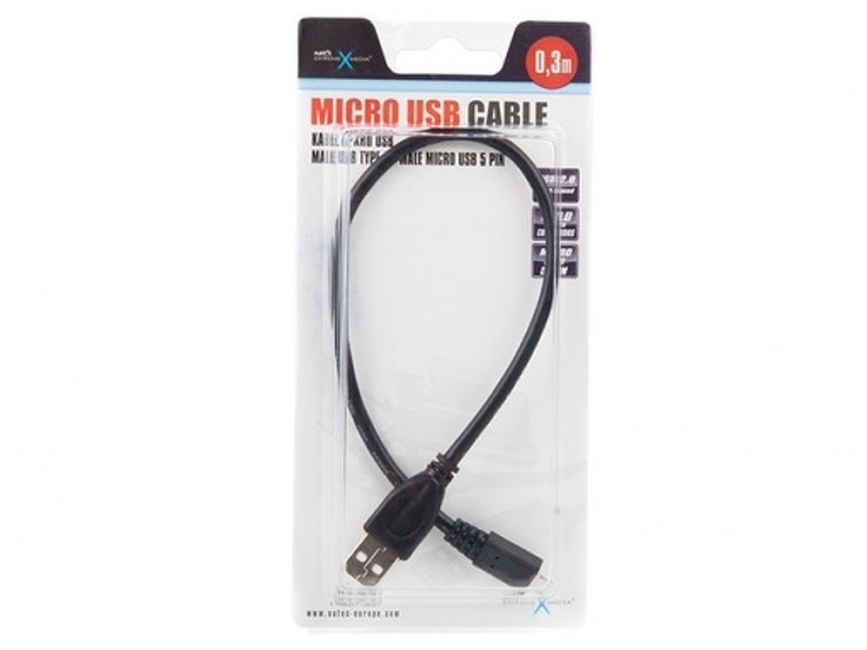 Zdjęcie produktu: Natec Extreme Media NKA-0426 - kabel Micro USB 2.0 AM-MBM5P 0.3M