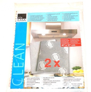 Miniatura produktu: Dwa filtry płaskie pochłaniające do okapu a'la Casa