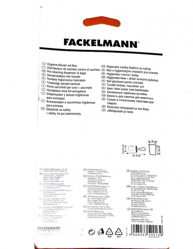 Torebka higieniczna z futerałem dla psa Fackelmann