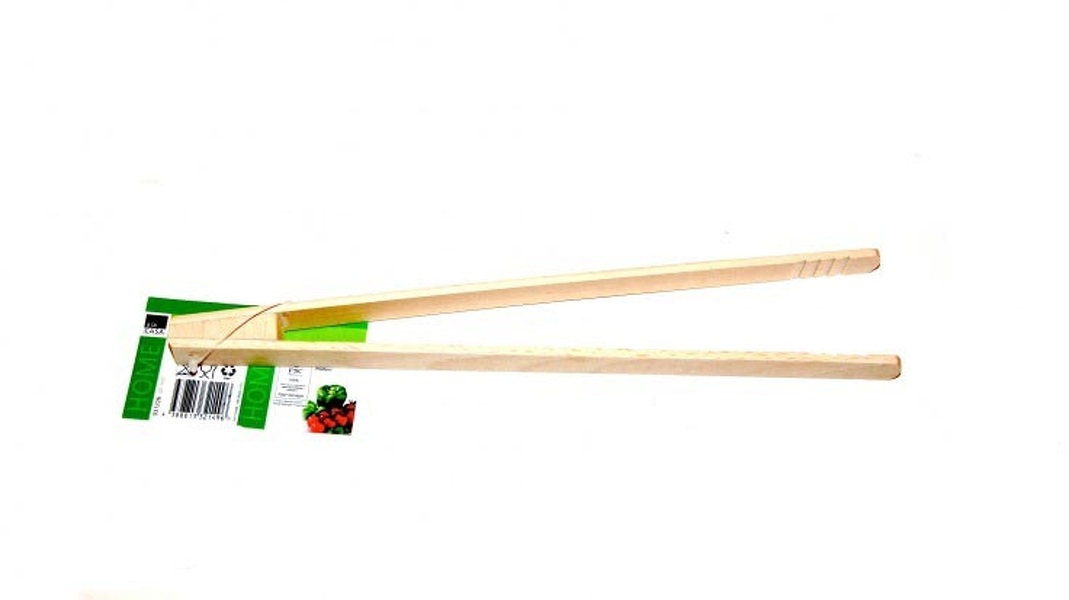 Zdjęcie produktu: Szczypce drewniane do grilla ogórków warzyw 30cm a'la Casa