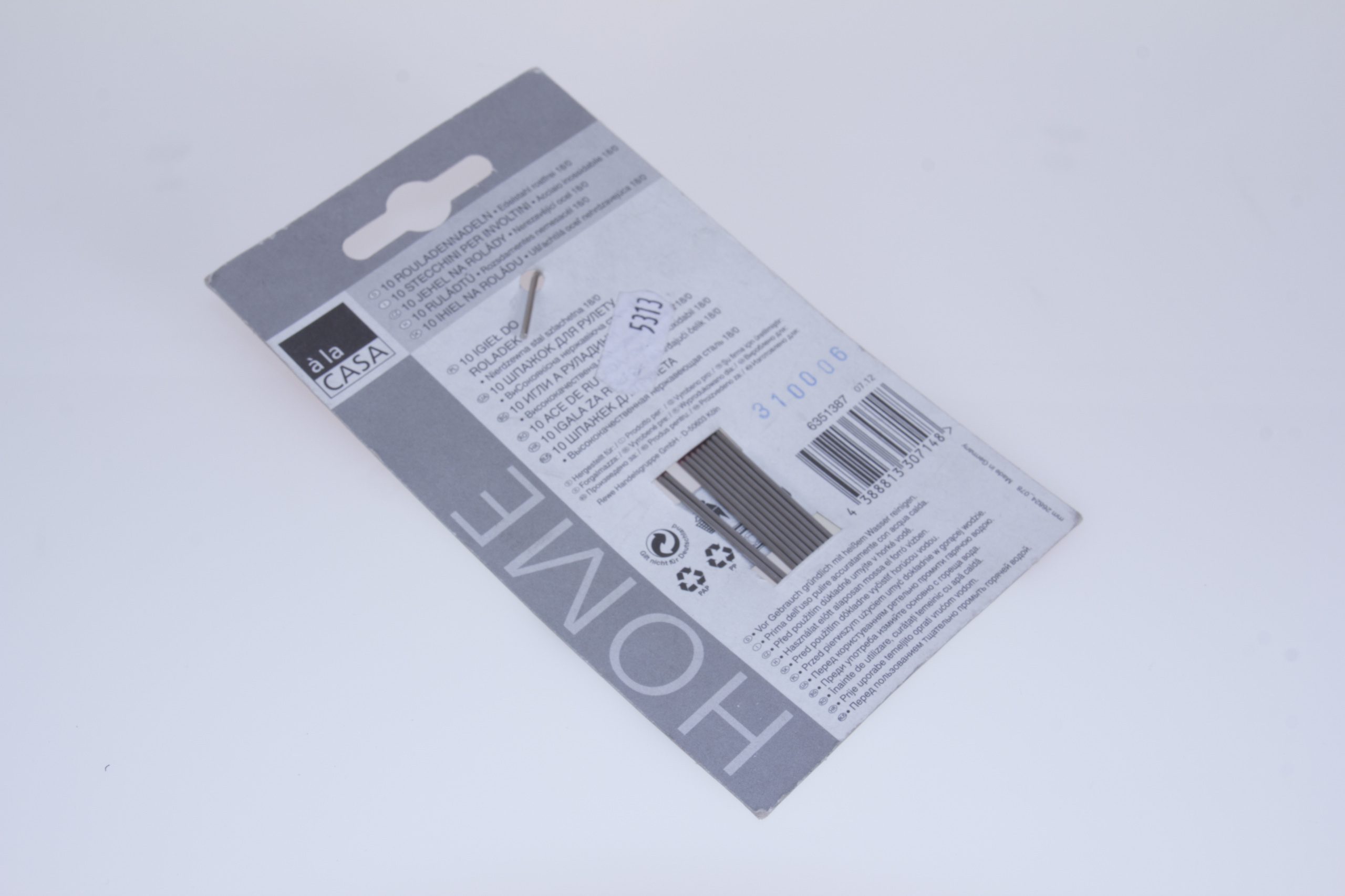 Igły, szpikulce do rolad 10 szt. 18/0 a'la Casa