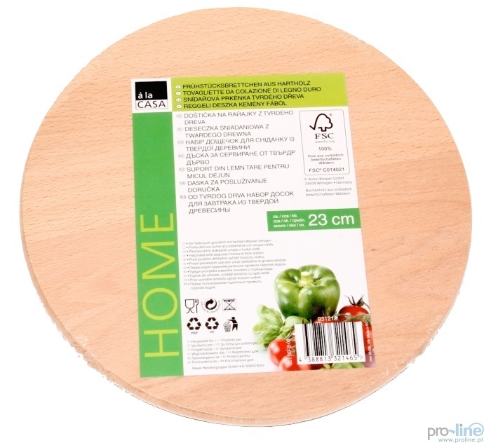 Deseczka śniadaniowa z twardego drewna a'la Casa