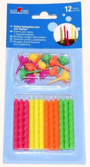 Miniatura produktu: Świeczki urodzinowe 12 szt. Susy Card Miniatura produktu: Świeczki urodzinowe 12 szt. Susy Card