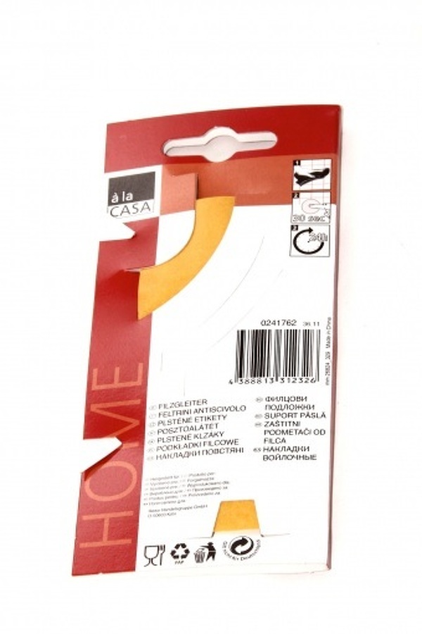 Zdjęcie produktu: Podkładki filcowe 8 szt. a'la Casa okrągłe, samoprzylepne, białe