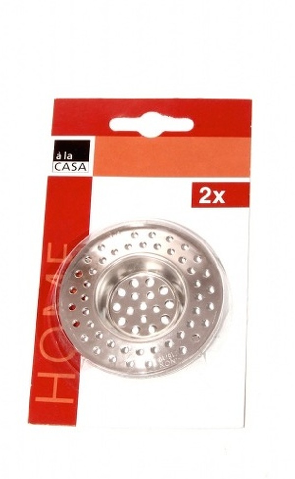 Zdjęcie produktu: Sitko odpływowe, do zlewozmywaka 2 szt. a'la Casa stal szlachetna