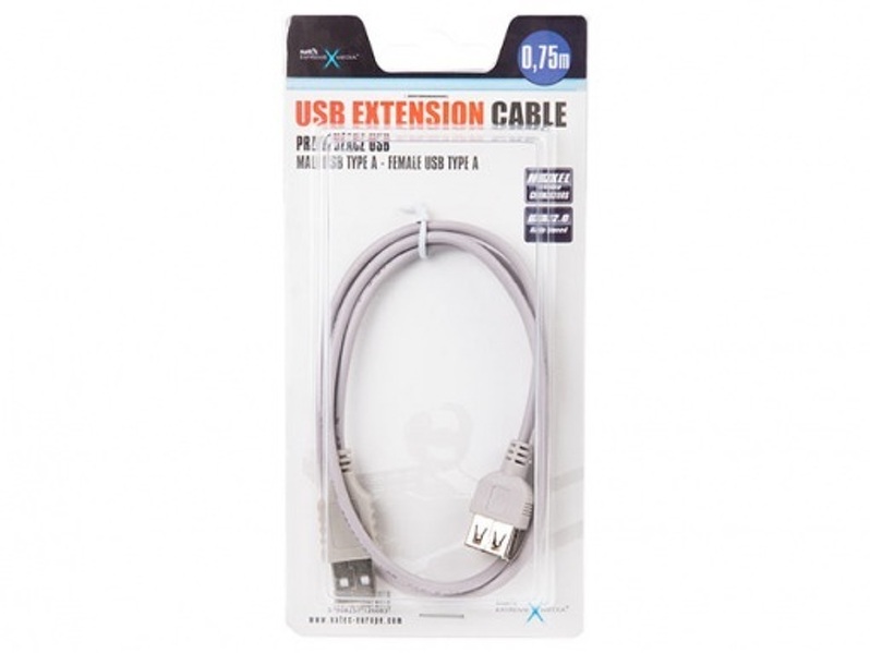 Zdjęcie produktu: Natec Extreme Media NKA-0434 - przedłużacz USB 2.0 AM-AF 0.75M