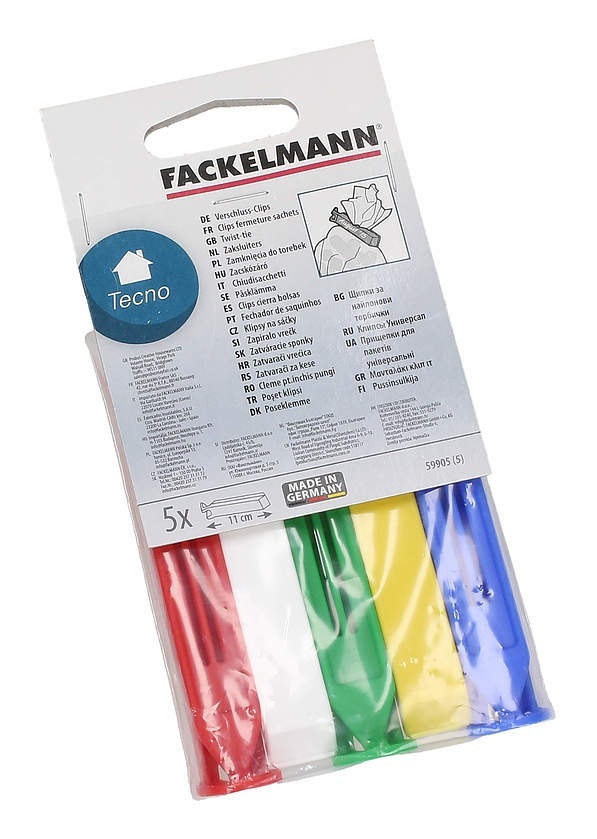 Zamknięcia do torebek 5 szt. Fackelmann Zamknięcia do torebek 5 szt. Fackelmann