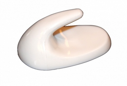 Miniatura produktu: Haczyk biały samoprzylepny