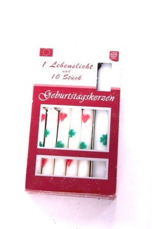 Miniatura produktu: Świeczki urodzinowe 10 +1 KCB Miniatura produktu: Świeczki urodzinowe 10 +1 KCB