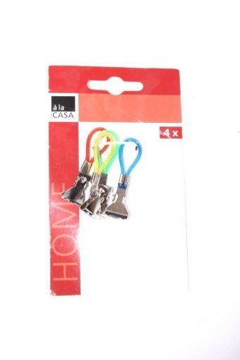 Wieszak klipsowy z tworzywa sztucznego 4 szt. a'la Casa