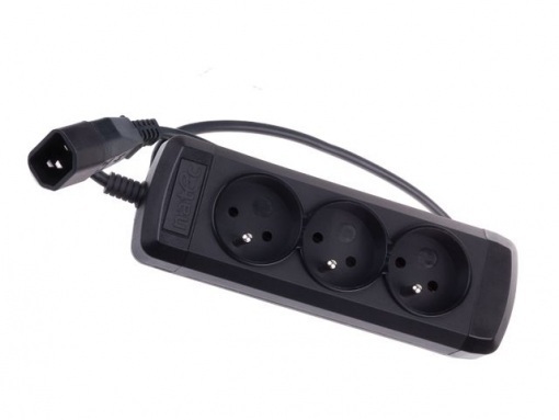 Listwa zasilająca Natec Extreme Media UP3 NSP-0517 0.6m UPS, 3 gniazda, czarna