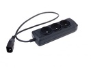 Miniatura zdjęcia: Listwa zasilająca Natec Extreme Media UP3 NSP-0517 0.6m UPS, 3 gniazda, czarna