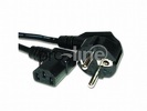 Miniatura zdjęcia: Gembird kabel zasilający 1.8m kątowy Euro/IEC C13