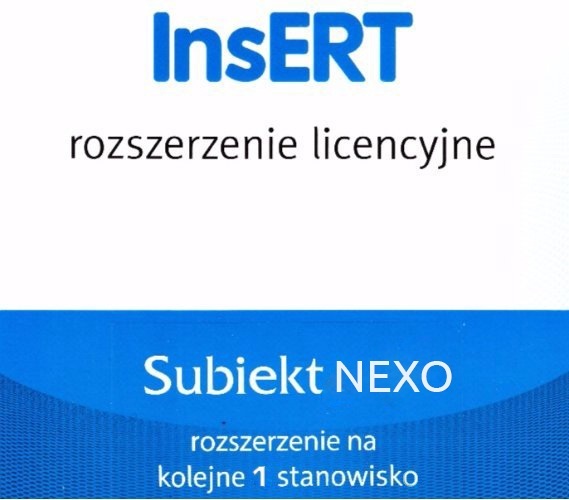 InsERT Subiekt nexo - rozszerzenie o 1 stanowisko