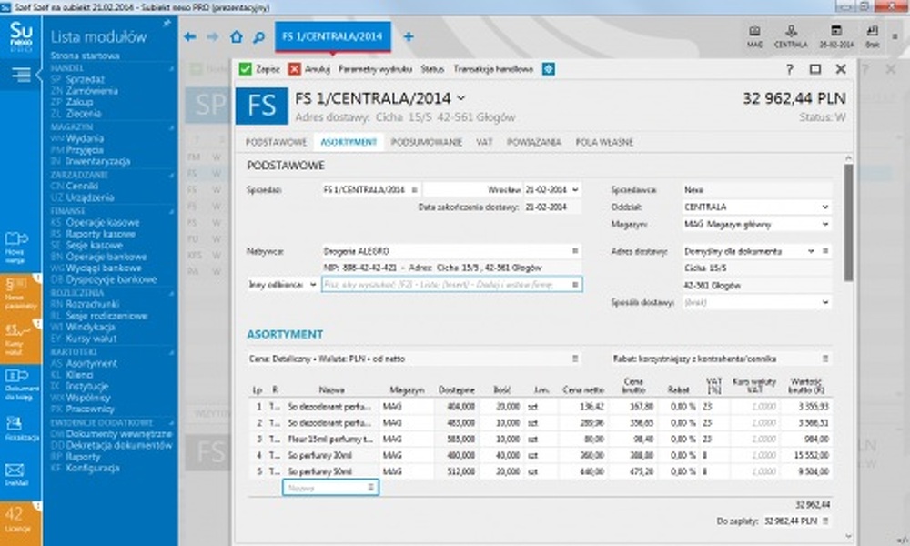 Zdjęcie produktu: InsERT Subiekt nexo 1Stan