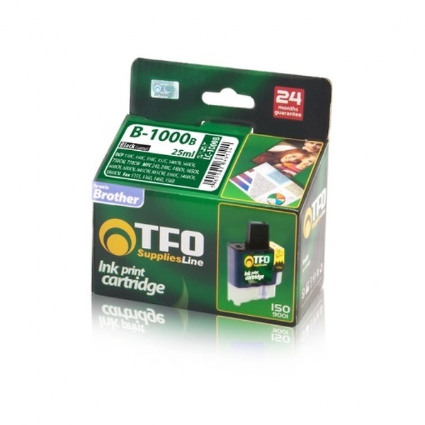 Zdjęcie produktu: Tusz TFO B-1000B Brother LC1000/LC970 (LC1000Bk/LC970Bk) Black 20ml