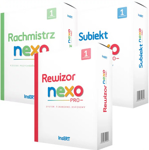 Miniatura produktu: InsERT Zestaw Biuro Rachunkowe nexo (Subiekt nexo PRO, Rachmistrz nexo PRO, Rewizor nexo PRO)