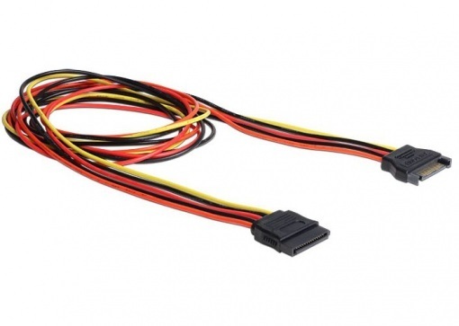 Delock 60133 przedłużacz kabla zasilającego SATA (M/F) 100cm