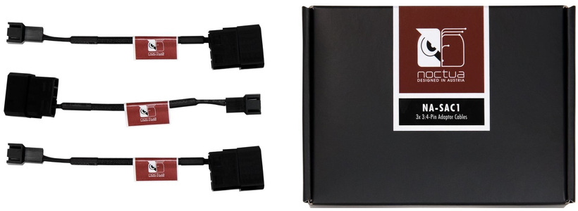 Miniatura produktu: Noctua NA SAC1 Adapter 4-Pin Molex- 3-Pin (3 szt.)