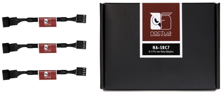 Miniatura produktu: Noctua NA SRC7 Adapter Low-Noise PWM 4-Pin (3 szt.)