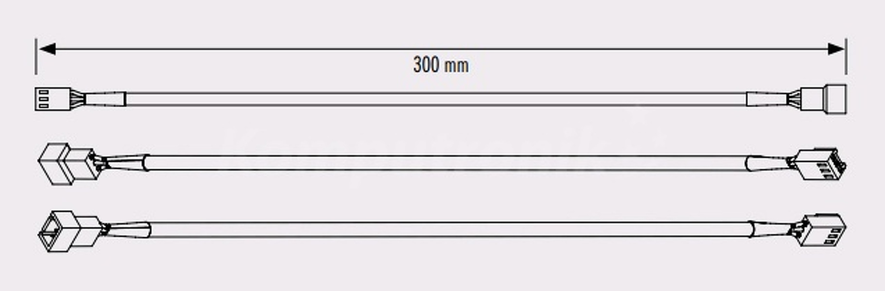 Zdjęcie produktu: Noctua NA-SEC2 Przedłużacz 3-Pin 30cm 3 szt.