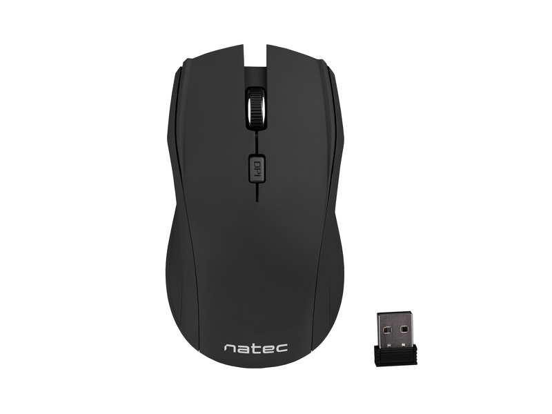 Zdjęcie produktu: Cicha mysz Natec Blackbird Silent Black Wireless Nano 2.4Ghz, Bezklikowa bezprzewodowa, NMY-0589