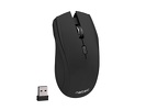 Miniatura zdjęcia: Cicha mysz Natec Blackbird Silent Black Wireless Nano 2.4Ghz, Bezklikowa bezprzewodowa, NMY-0589