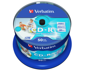 Miniatura produktu: Płyta Verbatim CD-R 700MB x52 50szt DataLife+AZO Print NO ID Miniatura produktu: Płyta Verbatim CD-R 700MB x52 50szt DataLife+AZO Print NO ID