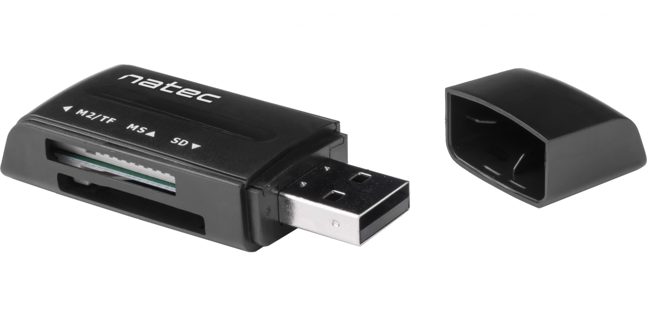 Czytnik kart Natec Mini Ant 3 Black USB 2.0 SDHC, mmC, M2, MicroSD, NCZ-0560 Czytnik kart Natec Mini Ant 3 Black USB 2.0 SDHC, mmC, M2, MicroSD, NCZ-0560