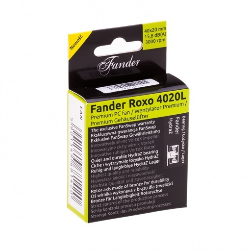 Wentylator Fander Roxo 4020L 40mm FRX3-4020L 3000rpm