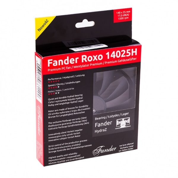 Zdjęcie produktu: Wentylator Fander Roxo 14025H 140mm FRX3-14025H 1500rpm