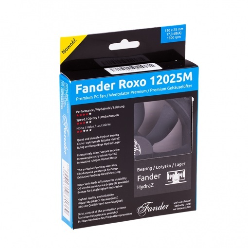 Wentylator Fander Roxo 12025M 120mm FRX3-12025M 1300rpm Wentylator Fander Roxo 12025M 120mm FRX3-12025M 1300rpm