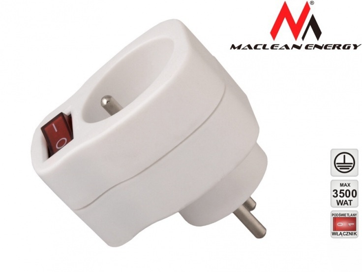 Maclean MCE13, gniazdko prądowe z wyłącznikiem