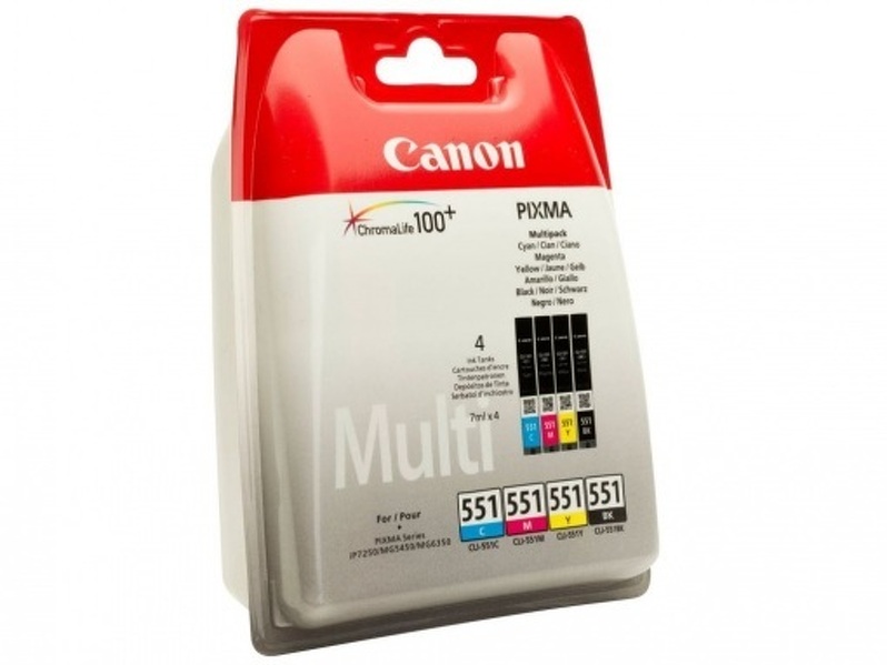 Zdjęcie produktu: Zestaw Tuszy Canon 551 CLI-551 Multipack(C+M+Y+B) 6509B008
