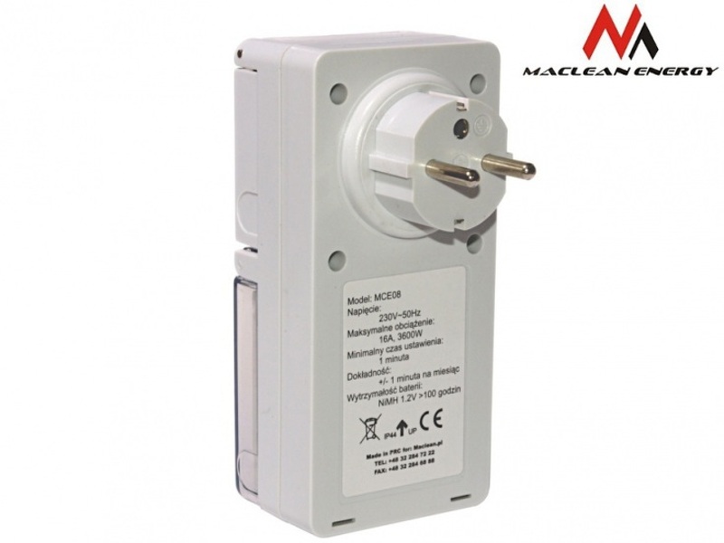 Zdjęcie produktu: Maclean MCE08, zewnętrzny Timer cyfrowy