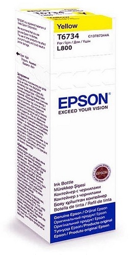 Butelka z tuszem Epson T6734 C13T67344A Yellow L800 70ml !