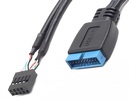 Miniatura zdjęcia: Gembird CC-U3U2-01 Adapter z USB 2.0 9-pin do USB 3.0 19-pin PIN Header