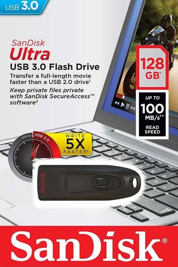 Zdjęcie produktu: SanDisk Ultra 128GB Flash Drive USB 3.0