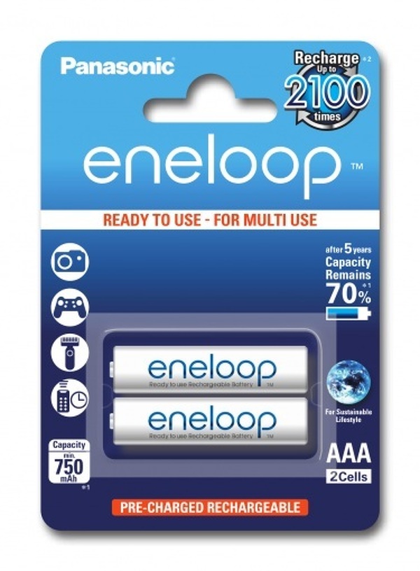 Zdjęcie produktu: Panasonic Eneloop R03/AAA 750mAh - opak. 2 akumulatorki (BK-4MCCE-2BE)