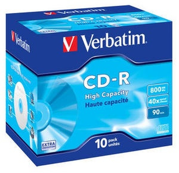 Zdjęcie produktu: Płyta Verbatim CD-R 800MB x40 Jewel Case 10 szt