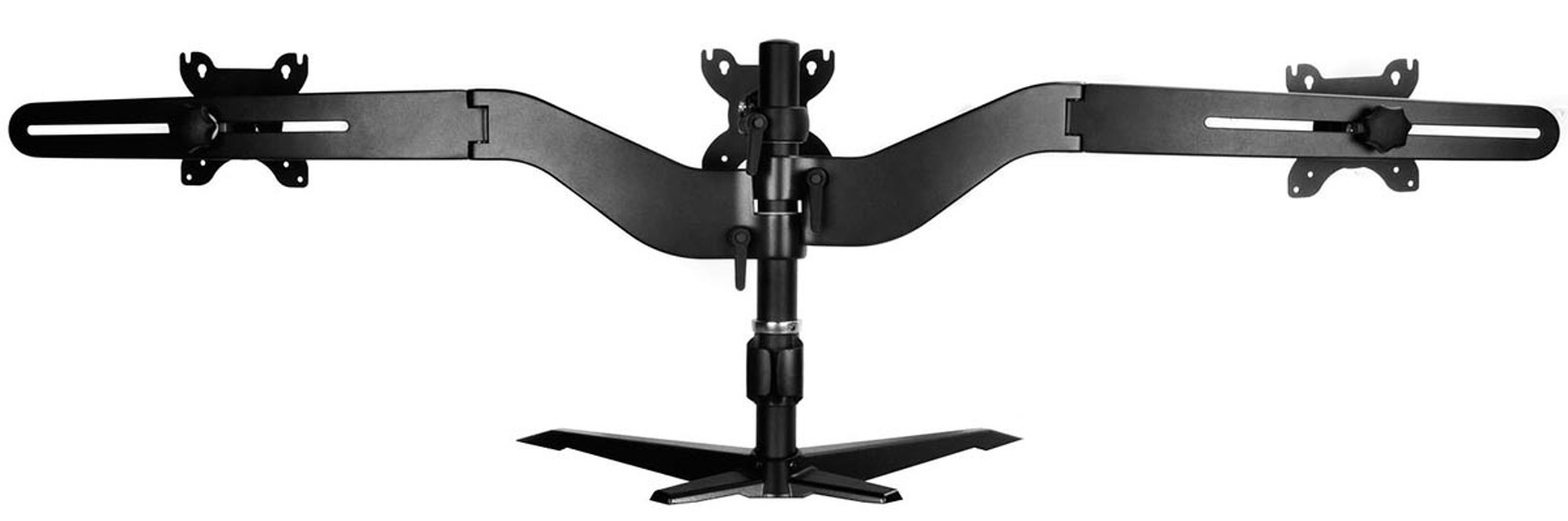 Zdjęcie produktu: SilverStone ARM31 (SST-ARM31BS) stojak pod trzy monitory (przykręcany do krawędzi biurka)