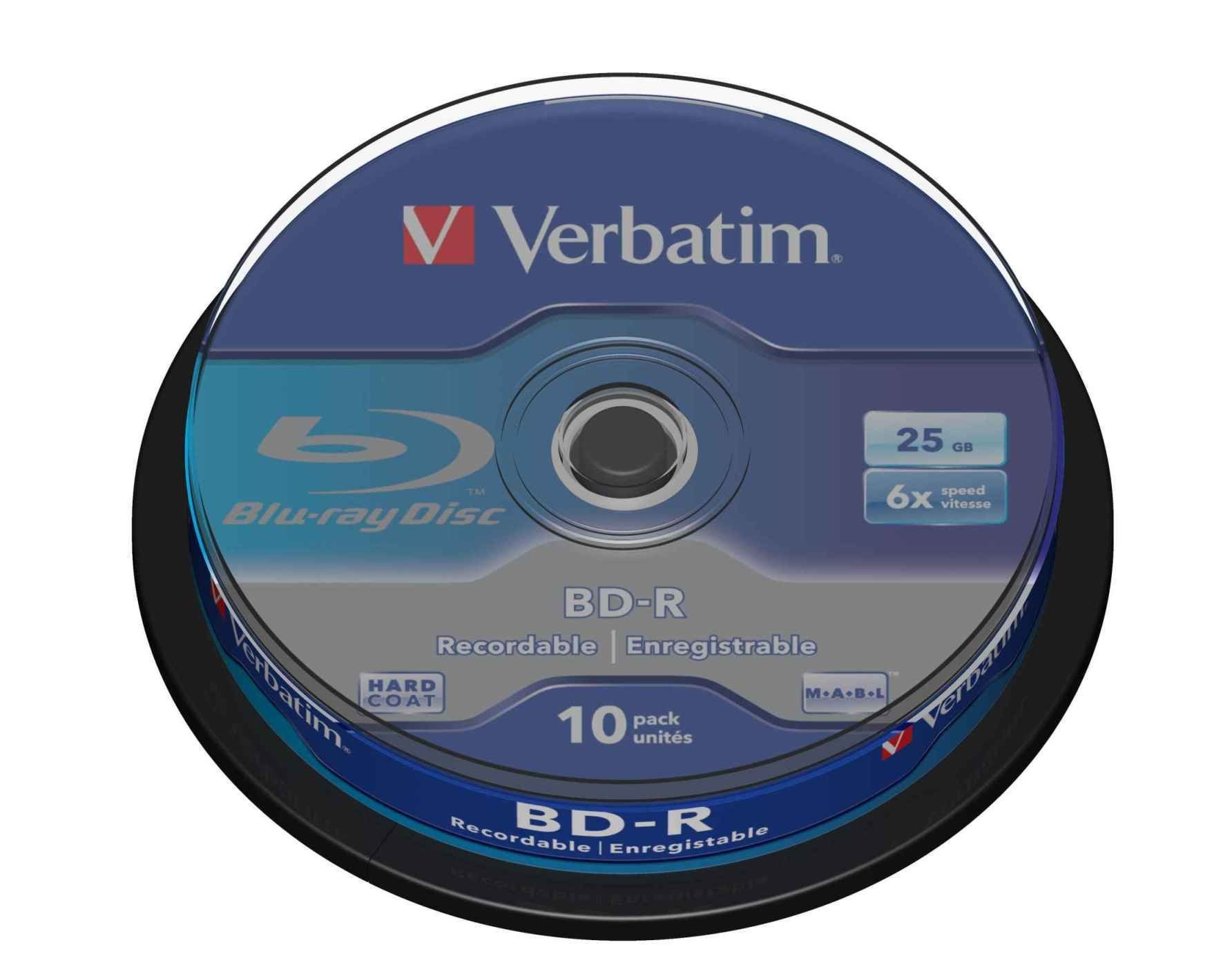Verbatim BLU-RAY BD-R 25GB x6 10szt Verbatim BLU-RAY BD-R 25GB x6 10szt
