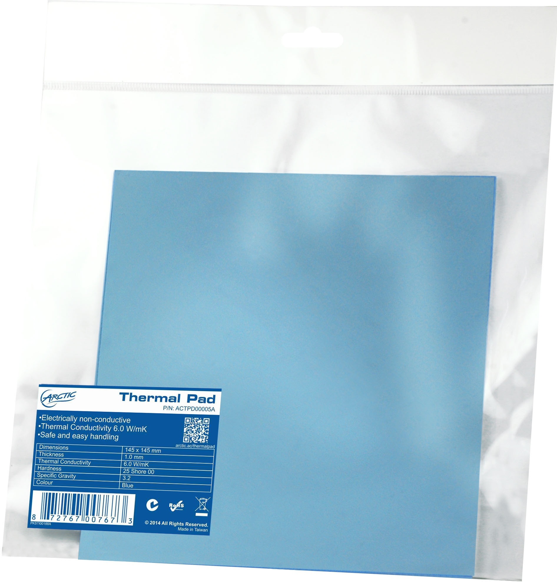 Thermopad Arctic APT2560 145 x 145 x 1.5mm (ACTPD00006A) Thermopad Arctic APT2560 145 x 145 x 1.5mm (ACTPD00006A)