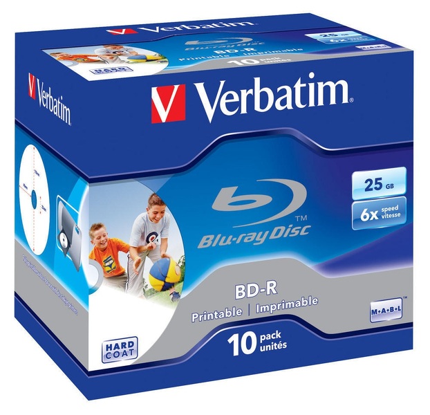 Zdjęcie produktu: Verbatim BLU-RAY BD-R 25GB x6 10szt Jewel Case Printable