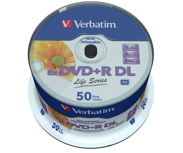 Zdjęcie produktu: Verbatim DVD+R 8,5GB x8 50szt Printable Zdjęcie produktu: Verbatim DVD+R 8,5GB x8 50szt Printable