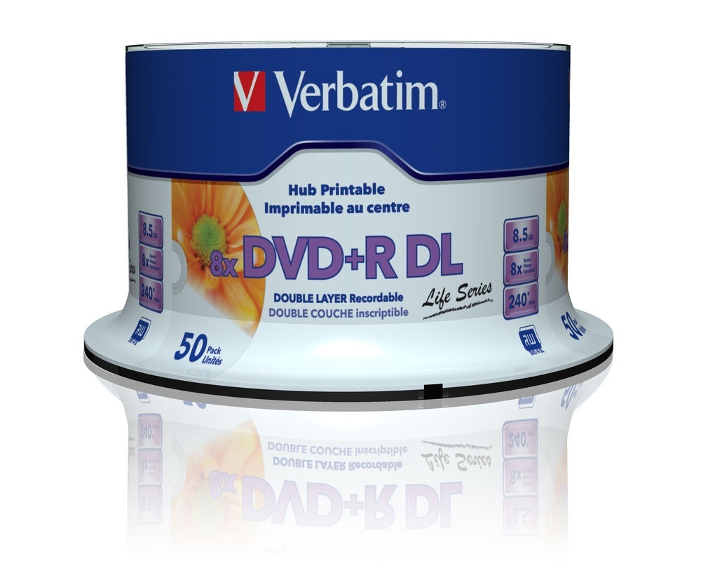 Verbatim DVD+R 8,5GB x8 50szt Printable Verbatim DVD+R 8,5GB x8 50szt Printable